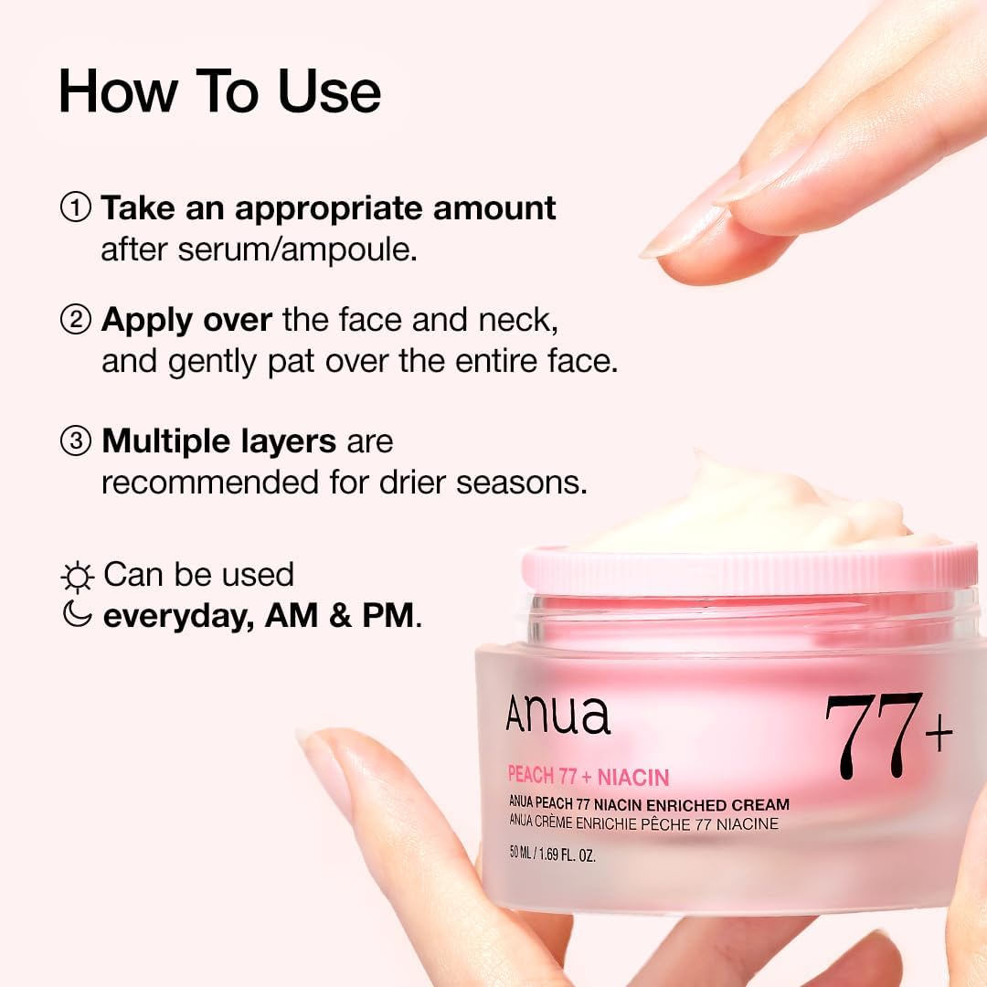 Anau Peach 77% Niacin Enriched Cream