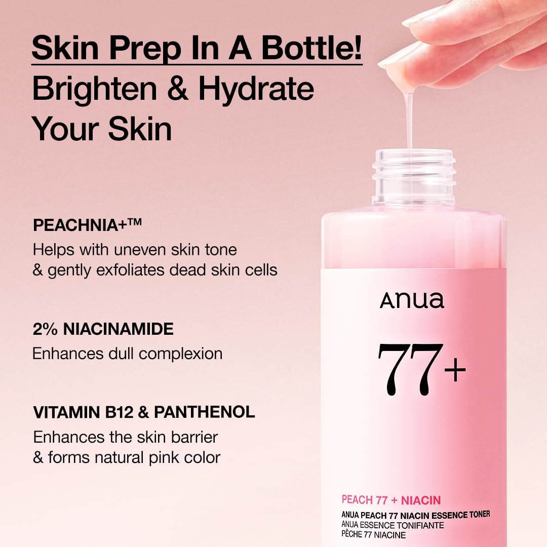Anau Peach 77% Niacin Essence Toner