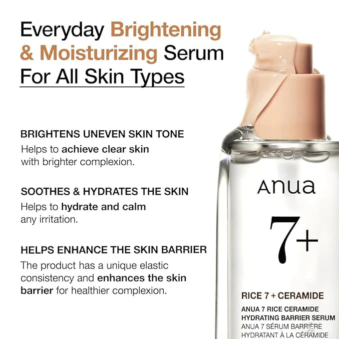 Anau 7 Rice Ceramide Hydrating Barrier Serum