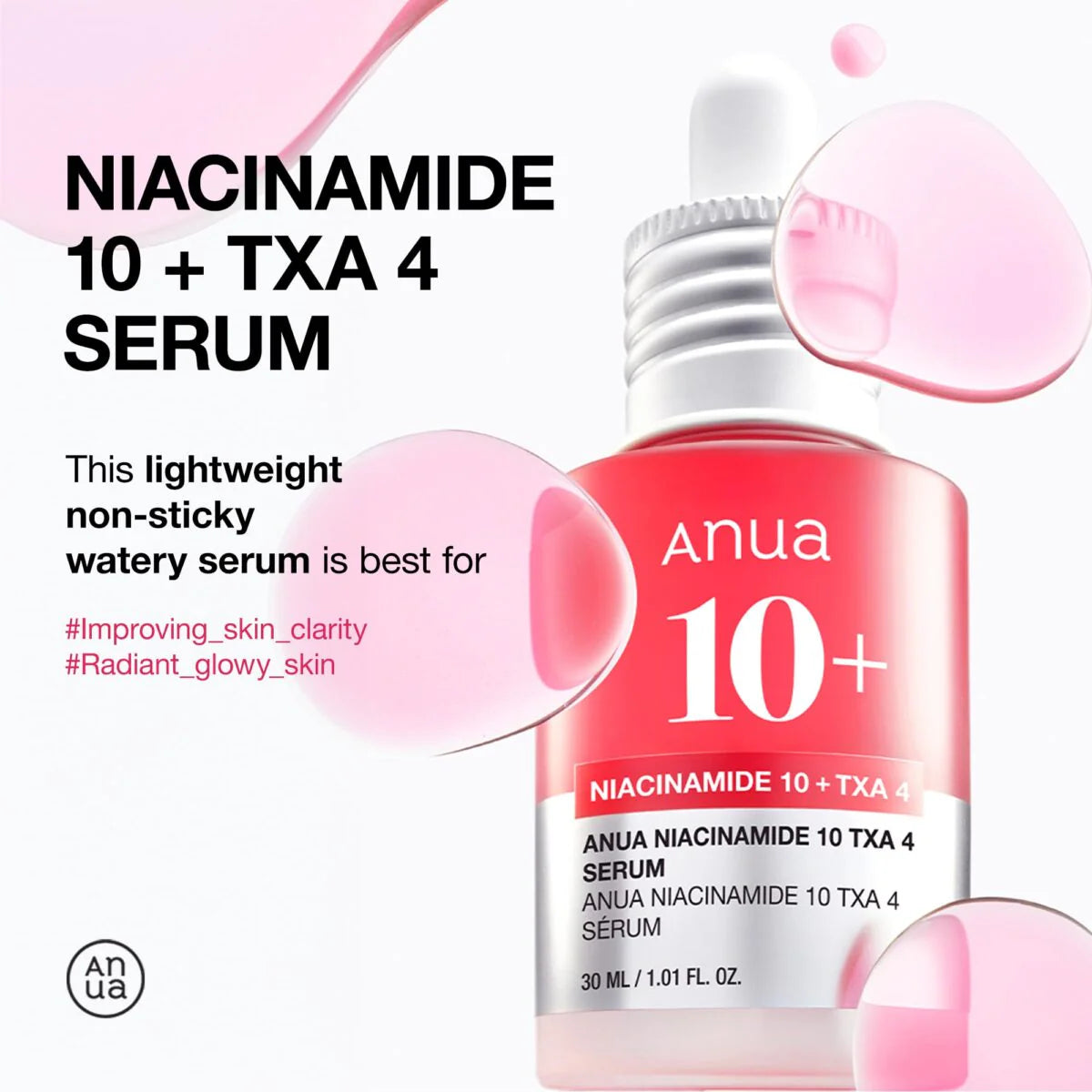 Anua 10+ Niacinamide  10+ TXA 4 Serum
