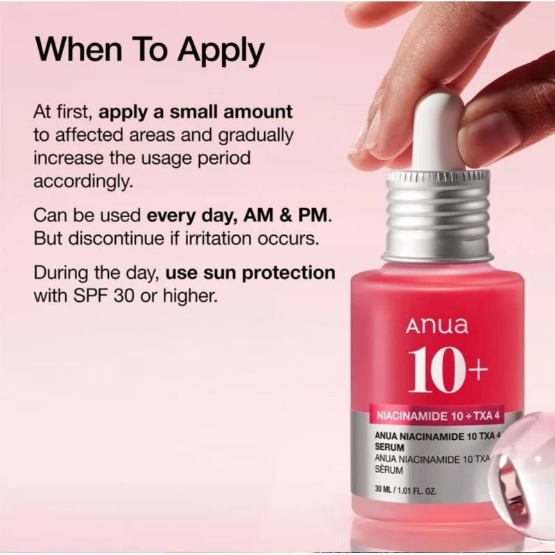 Anua 10+ Niacinamide  10+ TXA 4 Serum